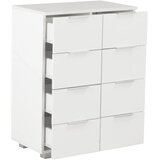  Komoda visoki sjaj bijela 60 x 35 x 80 cm od konstruiranog drva | shoptok.hr