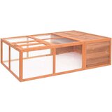 vidaXL Vrtni kavez za životinje 150 x 100 x 50 cm od masivne jelovine | shoptok.hr