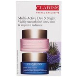 Clarins Multi-Active Day & Night darilni set dnevna krema za obraz Multi-Active Day 50 ml + nočna krema za obraz Multi-Active Night 50 ml poškodovana škatla za ženske | Shoptok.si