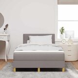  LED Box Spring Krevet Sivo-smeđa 120 x 190 cm tkanina | shoptok.hr