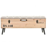 vidaXL Klupa za pohranu 110 cm od masivne jelovine | shoptok.hr