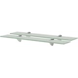  Zidne police 2 kom staklene 60 x 10 cm 8 mm | shoptok.hr