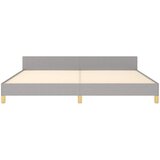  Okvir za krevet bez madraca svjetlosivi 200 x 200 cm od tkanine | shoptok.hr