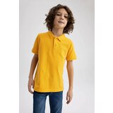 Defacto Boy Regular Fit Polo Neck Pique Short Sleeved Polo T-Shirt Cene'.'