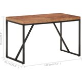  Blagovaonski stol 120 x 60 x 76 cm masivno drvo bagrema i manga | shoptok.hr