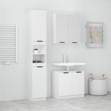 Maison Chic Komplet kopalniških omaric - Kopalniški sestavi 3-delni bel inženirski les, (21787617) | Shoptok.si
