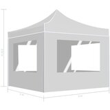  Profesionalni šotor za zabave aluminij 3x3 m bel, (20966616) | Shoptok.si