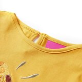  Dječja majica dugih rukava tamna oker boja 104 | shoptok.hr