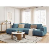 Bobochic Paris Plava sklopiva/s prostorom za odlaganje kutna garnitura (s lijevim kutom/u obliku slova L) Fuji – | shoptok.hr