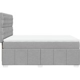  Krevet box spring s madracem svjetlosivi 140x200 cm od tkanine | shoptok.hr