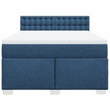  Krevet s oprugama i madracem plavi 140x200 cm od tkanine | shoptok.hr