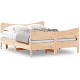 Furnova Posteljni okvir brez vzmetnice 150x200 cm trdna borovina, (21939488) | Shoptok.si