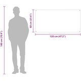 Kuhinjski zid Tamno siva 120 x 60 cm Staklo otporno na udarce | Shoptok.si