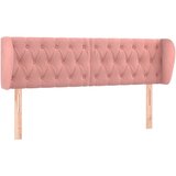  Vzglavje z ušesi roza 147x23x78/88 cm žamet, (20952419) | Shoptok.si