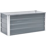  Vrtna sadilica od pocinčanog čelika 100 x 40 x 45 cm siva | Eponuda.com