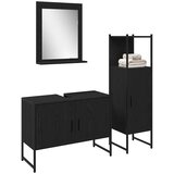  Set namještaja za kupaonicu 3 kom. Crna 33 x 33 x 113.5 cm | shoptok.hr