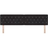 vidaXL Uzglavlje s Kristalnim Gumbima Crno 180 cm Velur | shoptok.hr