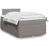 Maison Chic Box spring postelja - Vzmetna postelja z vzmetnico taupe 120x190 cm blago SL4945, (21887927) | Shoptok.si