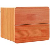  Noćni ormarić 2 pcs Smeđa 39 x 34 x 33 cm Masivna borovina | shoptok.hr