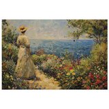  Plakat - Nostalgic impression - a pensive woman contemplating 90x60 Bez okvira | shoptok.hr