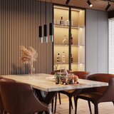  Obesna svetilka LOOPEZ 1 črna/krom, (21347936) | Shoptok.si