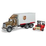 Bruder 02828 MACK Granite UPS logistični tovornjak z viličarjem - 1 set. | Shoptok.si