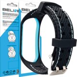 Beline pašček za športno uro mi band 7 črn in moder, (21969157) | Shoptok.si