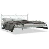 vidaXL metalni okvir za krevet s uzglavljem bijeli 180x200 cm | shoptok.hr