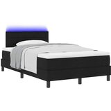  s opruga kutije s LED trakama Crna 120 x 190 cm tkanina | shoptok.hr