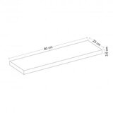 Hanah home polica gizli 80 bright white | ePonuda.com