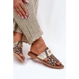 Zazoo Elegant Flat Heel Natural Leather Sandals | Shoptok.si