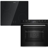 Klarstein ControlSync set pećnice i indukcijske ploče | 9 funkcija | 4 zone za kuhanje | zapremnina 72 L | shoptok.hr
