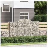 vidaXL Lučne gabionske košare 50kom 200x50x120/140cm pocinčano željezo | shoptok.hr
