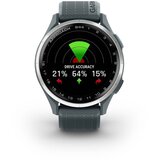 Garmin golf GPS sat Approach S44, srebrni okvir, silikonski remen boje sumraka | shoptok.hr