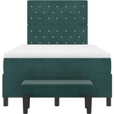  Postelja z vzmetnico Temno zelena 120 x 200 cm Žamet, (5000127304) | Shoptok.si