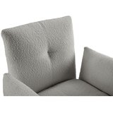 Livetastic Naslanjač Bouclé, Svetlo Siva | Shoptok.si