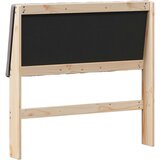  Tapecirani uzglavlje Sivo-smeđa 100 cm Čvrsto borovo drvo | shoptok.hr