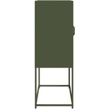 vidaXL Visoka ploča maslinasto zelena 68x39x107 cm čelik | shoptok.hr