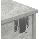 vidaXL Stenska polica s predali betonsko siv 60x28x15 cm inž. les | Shoptok.si