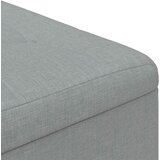  Otoman za pohranu Svijetlo siva 60 x 60 x 45 cm tkanina | shoptok.hr