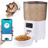  Brezžični WiFi avtomatski pametni dozirnik hrane 5L APP bel NUXIE Cene