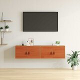 Ormar za Zid s policom Zidne 2 pcs Vosak smeđa 60 x 30 x 30 cm | shoptok.hr
