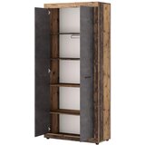Modern Living Garderobna Omara Luna, Grafit, Stari Hrast | Shoptok.si