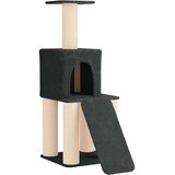 vidaXL Mačje drvo s sisalnim postoljima za grebanje Tamnosiva 146 cm - Tamnosiva | shoptok.hr