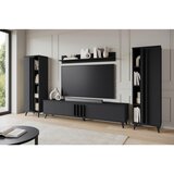 XXXL Dnevni Regal Helsinki 1, Črna, 4-Delno | Shoptok.si