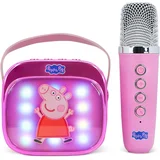 Popsing LED brezžični karaoke zvočnik z mikrofonom roza barve za PC & mobilne telefone OTL