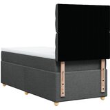  Krevet s oprugama i madracem tamnosivi 100 x 200 cm od tkanine | shoptok.hr