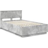  Krevetna konstrukcija s uzglavljem Betonska siva 120 x 190 cm | shoptok.hr