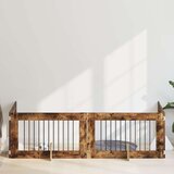 Vrata za pse z stojali 4 pcs Dimljen hrast 100 x 60 cm, (5000232739) | Shoptok.si