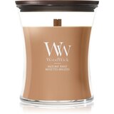 WoodWick Hazelnut Roast dišeča sveča z lesenim stenjem 275 g | Shoptok.si